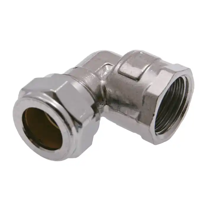Begränsad tid Klämringskoppling Vinkel invändig förkromad 12 mm x R15
