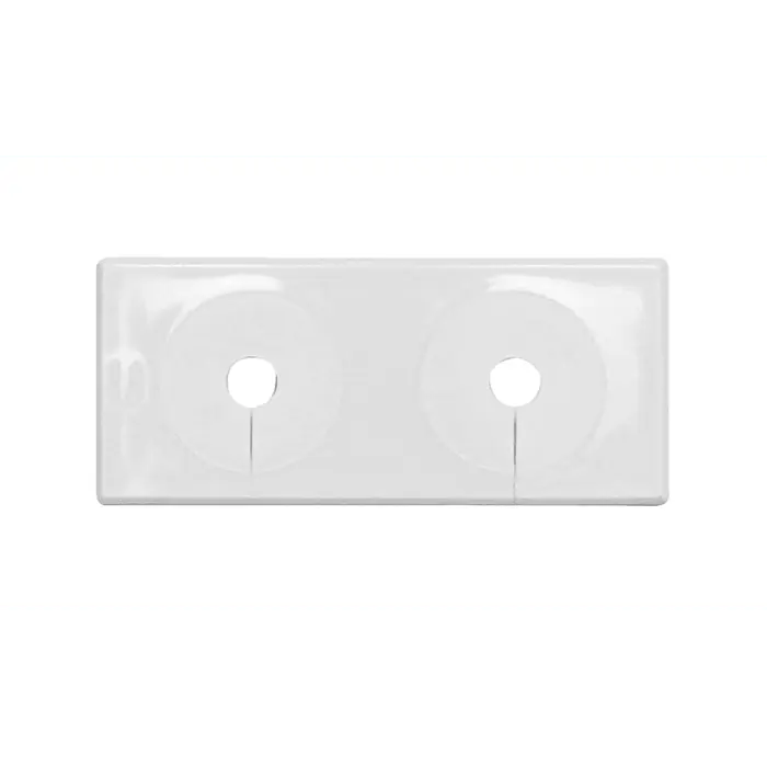 Sista chansen Faluplast Täckbricka 51430 delbar dubbel vit 40cc 12-16 mm