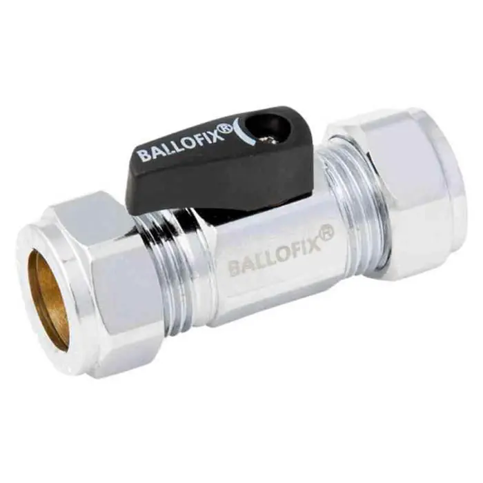 Broen Ballofix Kulventil rak mini klämring-klämring 10 mm Endast idag