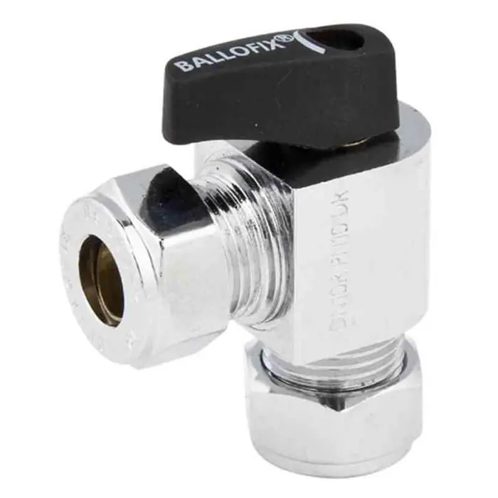 Premium Broen Ballofix Kulventil vinkel mini vinkel klämring-klämring 12 mm