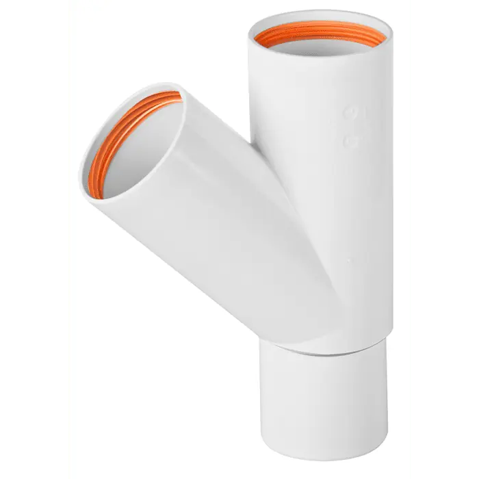 Faluplast T-rör Falu Vulk 74890 50 mm Rabatter