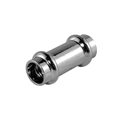 Snabb leverans Muff för kopparpress förkromad 15 mm