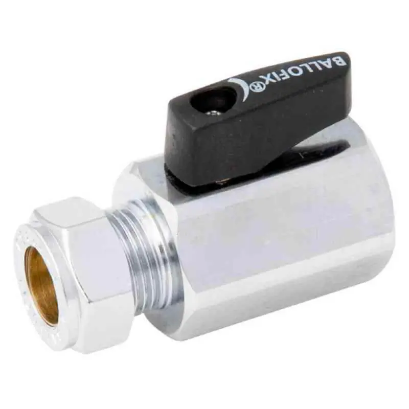 Endast idag Broen Ballofix Kulventil rak mini klämring-invändig rörgänga 12 mm x R15
