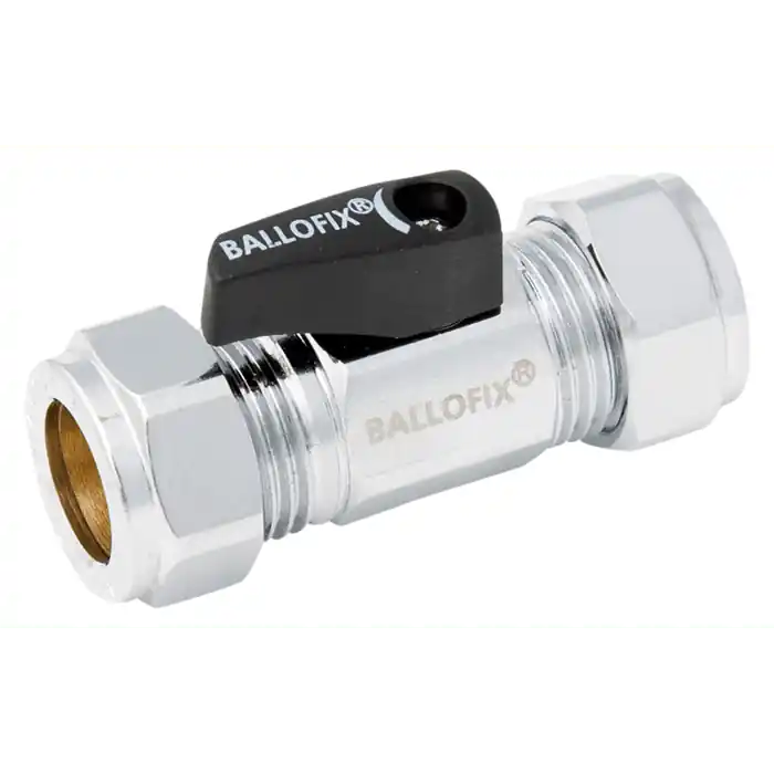Lägg i varukorgen Broen Ballofix Kulventil rak mini klämring-klämring 12 mm x 10 mm