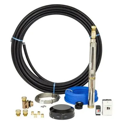 EMTEK Djupbrunnspump brunnspaket EQP 3" 45 liter/min 3X400V 20 meter Bästa pris