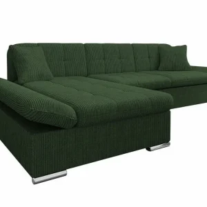 Billigare Lomux 3-sits Hörnbäddsoffa Dark green - Möbler