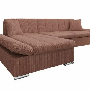 Säker betalning Lomux 3-sits Hörnbäddsoffa Brown - Möbler