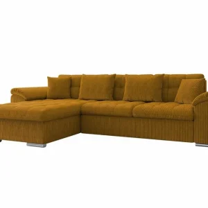 Kundfavorit Camior 3-sits Hörnbäddsoffa Dark yellow - Möbler