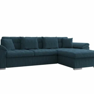 Camior 3-sits Hörnbäddsoffa Dark blue - Möbler Premium