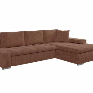 Begränsat antal Cerys 3-sits Hörnbäddsoffa Brown - Möbler
