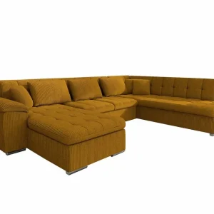 Populärt val Sakri 5-sits Hörnbäddsoffa Yellow - Möbler