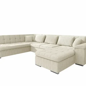 Lågt pris Sakri 5-sits Hörnbäddsoffa Beige - Möbler