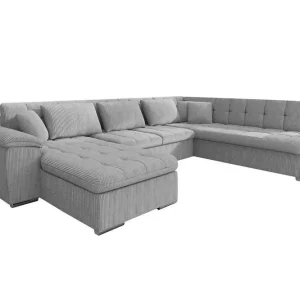 Kundfavorit Sakri 5-sits Hörnbäddsoffa Light grey/Dark grey - Möbler