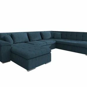 Sakri 5-sits Hörnbäddsoffa Dark blue - Möbler Rabatt