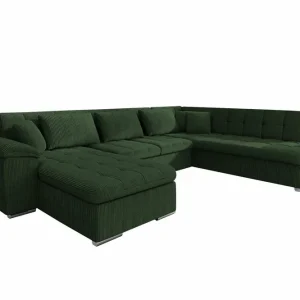 Sakri 5-sits Hörnbäddsoffa Dark green - Möbler Sänkt pris