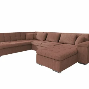 Sakri 5-sits Hörnbäddsoffa Light brown - Möbler Rabatt