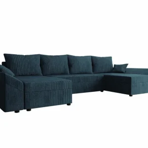 Rabatter Midfeld 4-sits Hörnbäddsoffa Dark blue - Möbler