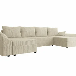 Midfeld 4-sits Hörnbäddsoffa beige - Möbler Begränsad tid