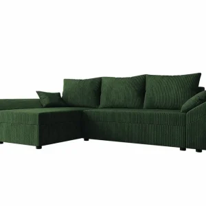 Endast denna vecka Midfeld 3-sits Hörnbäddsoffa Dark green - Möbler