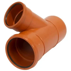 Endast idag Pipelife Markgrenrör 45° PP 2 muff 250 mm x 200 mm