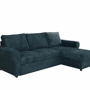 Midfeld 3-sits Hörnbäddsoffa Dark blue - Möbler Sista chansen