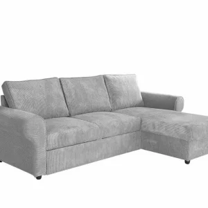 Midfeld 3-sits Hörnbäddsoffa Light grey/Dark grey - Möbler Utförsäljning