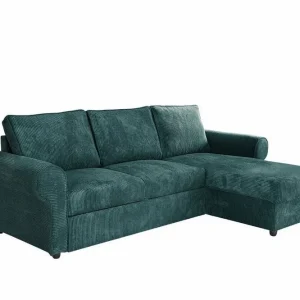 Midfeld 3-sits Hörnbäddsoffa Dark Turquoise - Möbler Expressleverans