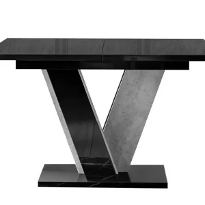 Reapris Denogal Matbord 90 cm Black high gloss - Möbler