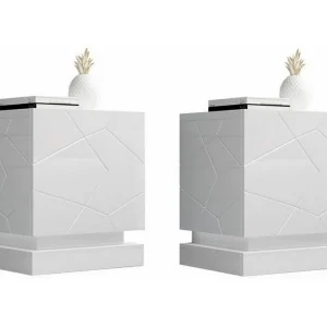 Köp online Scandinavian Choice Strontian Sängbord 46 cm Scandinavian Choice White - Möbler