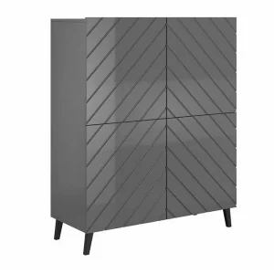 Bästa pris Scandinavian Choice Strontian Highboard Scandinavian Choice Graphite - Förvaring