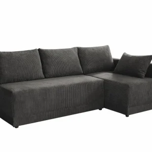 Erbjudande Denegal 3-sits Hörnbäddsoffa Dark grey - Möbler
