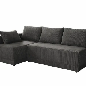 Erbjudandepris Denegal 3-sits Hörnbäddsoffa Dark grey - Möbler