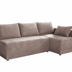 Denegal 3-sits Hörnbäddsoffa Light pink - Möbler Bästa pris