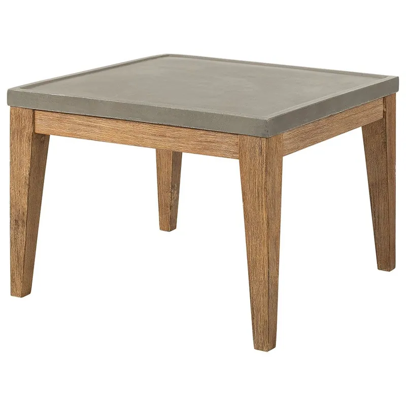 Sidobord Dacota 60X60 Cm Akacia / Betong risnedsättning