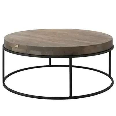 Soffbord Carlisle Ø90 cm silver back Rabatt