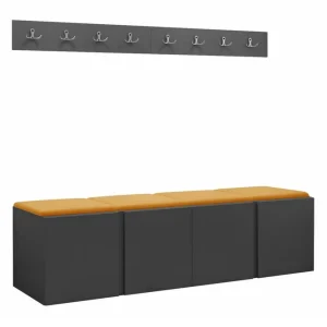 Snabb leverans Dunvegan Highboard Graphite - Förvaring