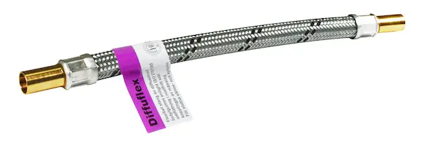 Beulco 6030 Diffuflex Anslutningsslang rak slätända-slätända 15 mm (800 mm) Populär