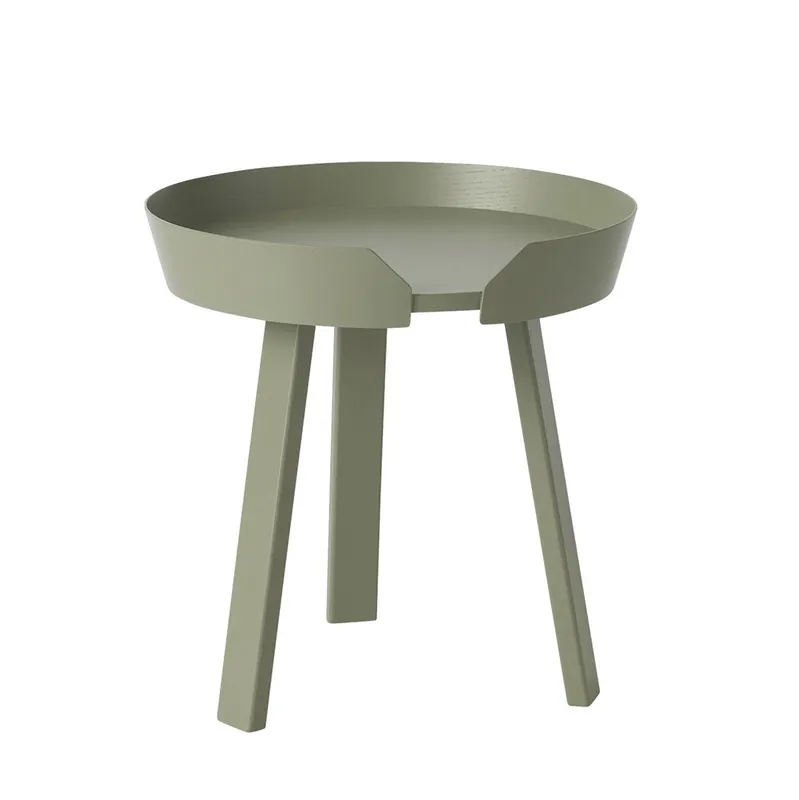 Snabb leverans Around Soffbord Ø45 cm- Dusty Green