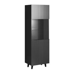 Billig Scandinavian Choice Strontian Vitrinskåp 183 cm Scandinavian Choice Anthracite/Black - Förvaring