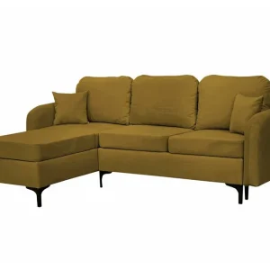 risnedsättning Knocklong 3-sits Hörnbäddsoffa Yellow/Green - Möbler