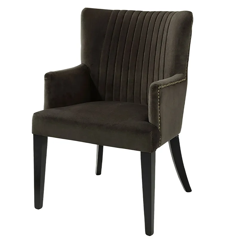Dylan matstol Velvet dark brown Billigare