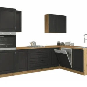 Outlet Templemore Möbelset För Kök & Matplats Black/Wood - Möbler