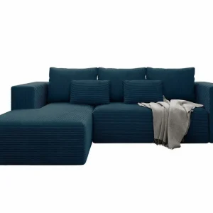 Listowel 3-sits Hörnbäddsoffa Dark blue - Möbler Rabatt