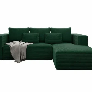 Listowel 3-sits Hörnbäddsoffa Green - Möbler Extra rabatt