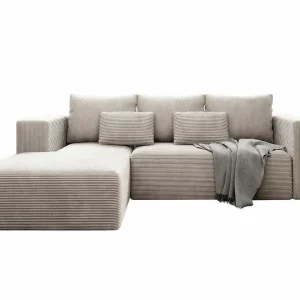 Listowel 3-sits Hörnbäddsoffa beige - Möbler Trygg betalning