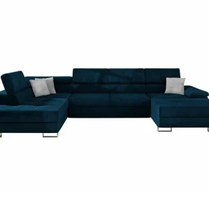 Reginia 4-sits Hörnbäddsoffa 375 cm Dark blue - Möbler Erbjudande