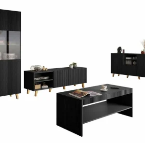 Scandinavian Choice Strontian Möbelset För Vardagsrum Scandinavian Choice Black - Förvaring Erbjudandepris
