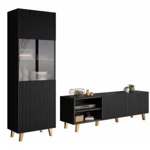 Sista chansen Scandinavian Choice Strontian Möbelset För Vardagsrum Scandinavian Choice Black - Förvaring