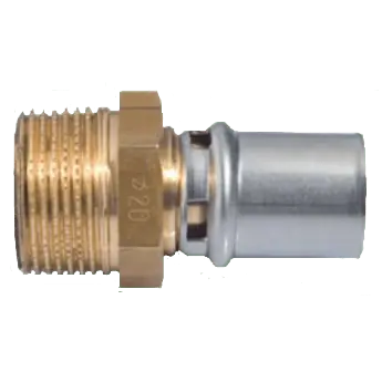 Begränsad tid Pexal Alupex-koppling press rak utvändig 50 mm x R50