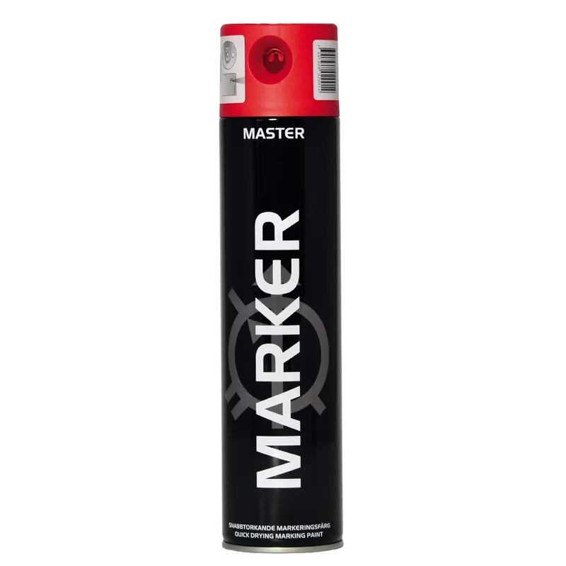 Spray master markeringsfärg röd 600 ml Kampanj
